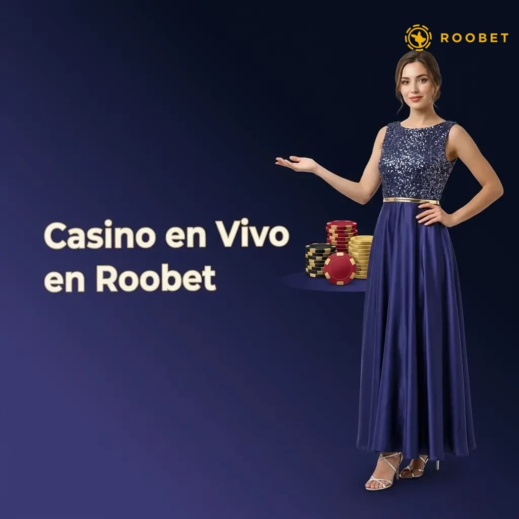 Crupieres reales en casino en vivo de Roobet: ruleta, blackjack, baccarat y game shows en HD.